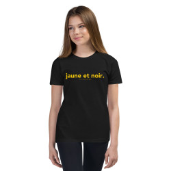 T-shirt Adolescent "jaune et noir."