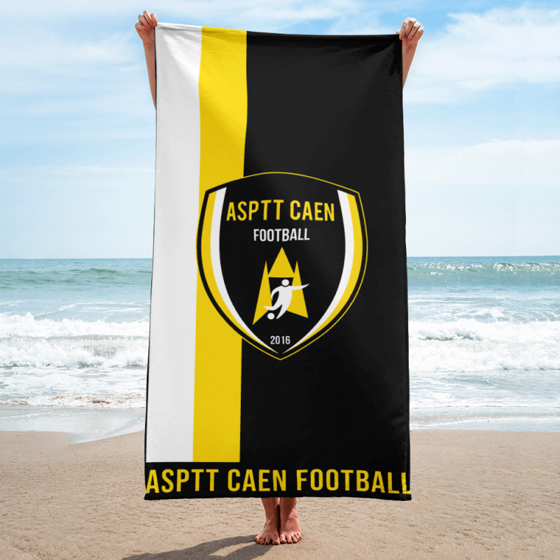 Serviette de plage sublimée ASPTT Caen Football